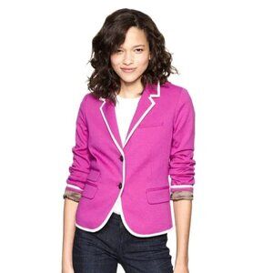 Gap Academy Blazer Fuchsia Pink Classic Preppy Jacket Women's Size 2